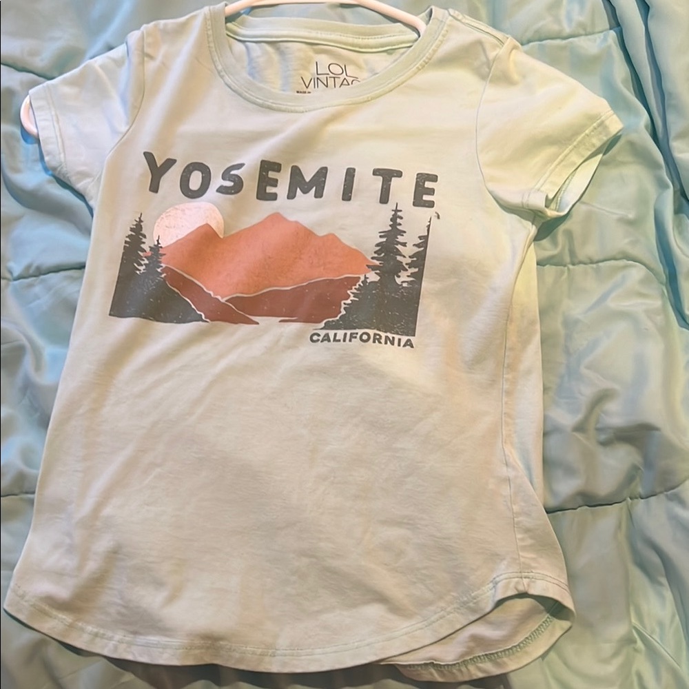 L.O.L. Vintage Kids Light Green Yosemite T-Shirt